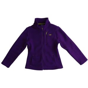 CB Purple Athletic Jacket Ribbed with Fleece Lining - Sz Medium